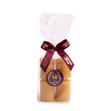 Download the image in the gallery viewer, 4 Beeswax Candles 35x50 mm made of 100% beeswax from Europe. Beeswax is a pure natural product, produced by honey bees. 