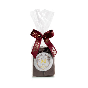 2 gingerbread sticks filled with our own Aranzini mixture, covered with a delicate dark chocolate coating. approx. 75g
