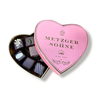 Herz Lebkuchen Pralinen Schachtel - Rosa