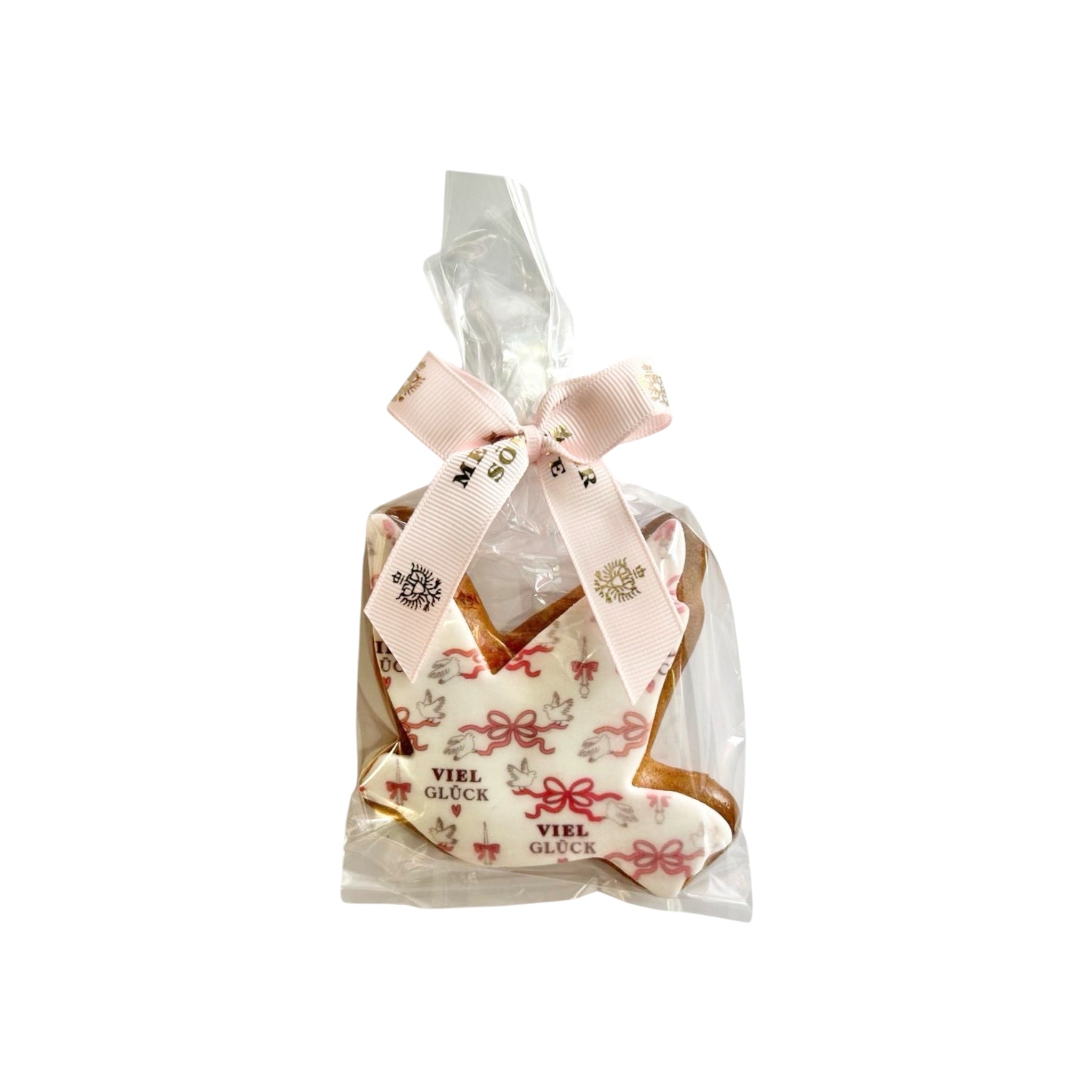 Viel Glück Taube Lebkuchen Rosa