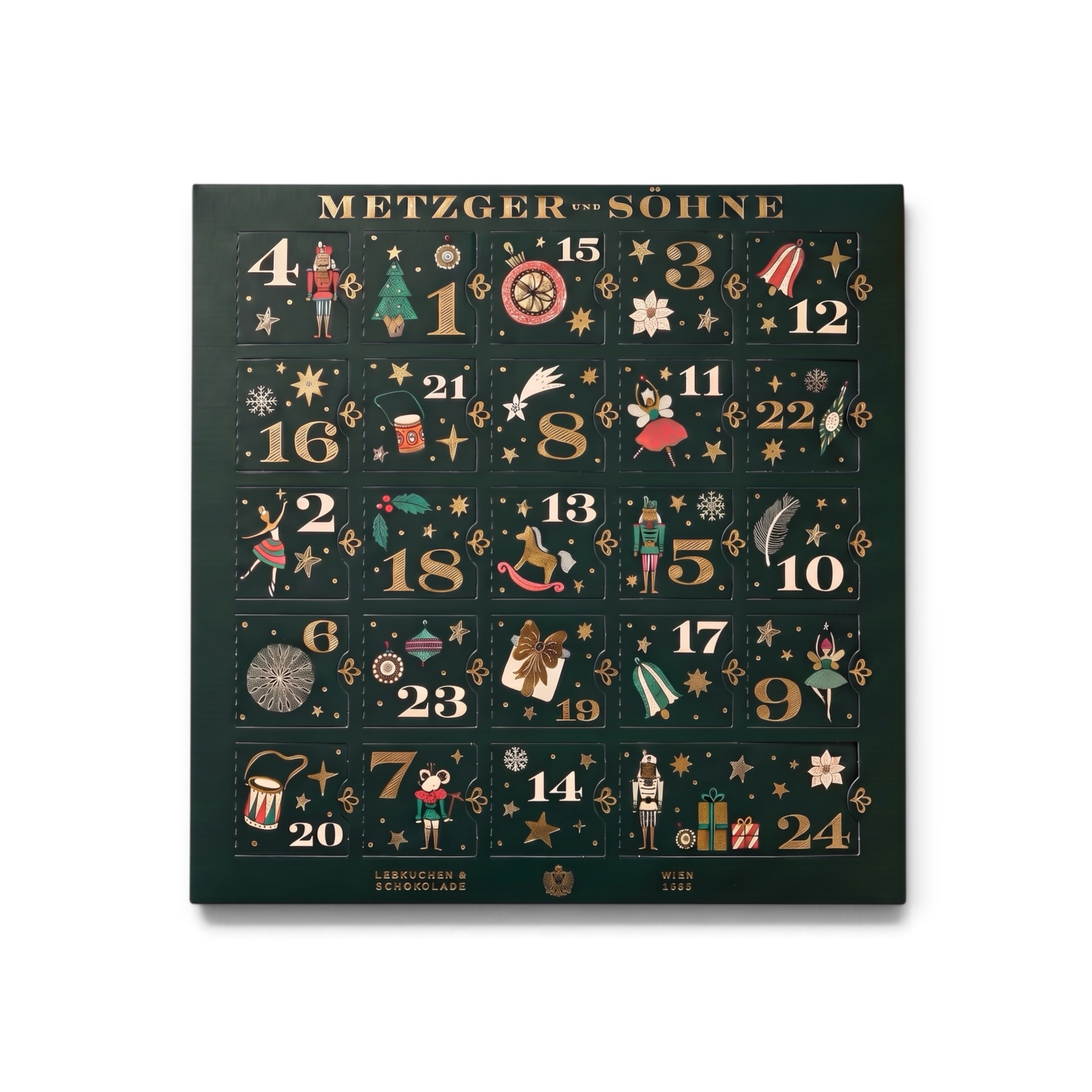 Adventkalender Nussknacker - Grün