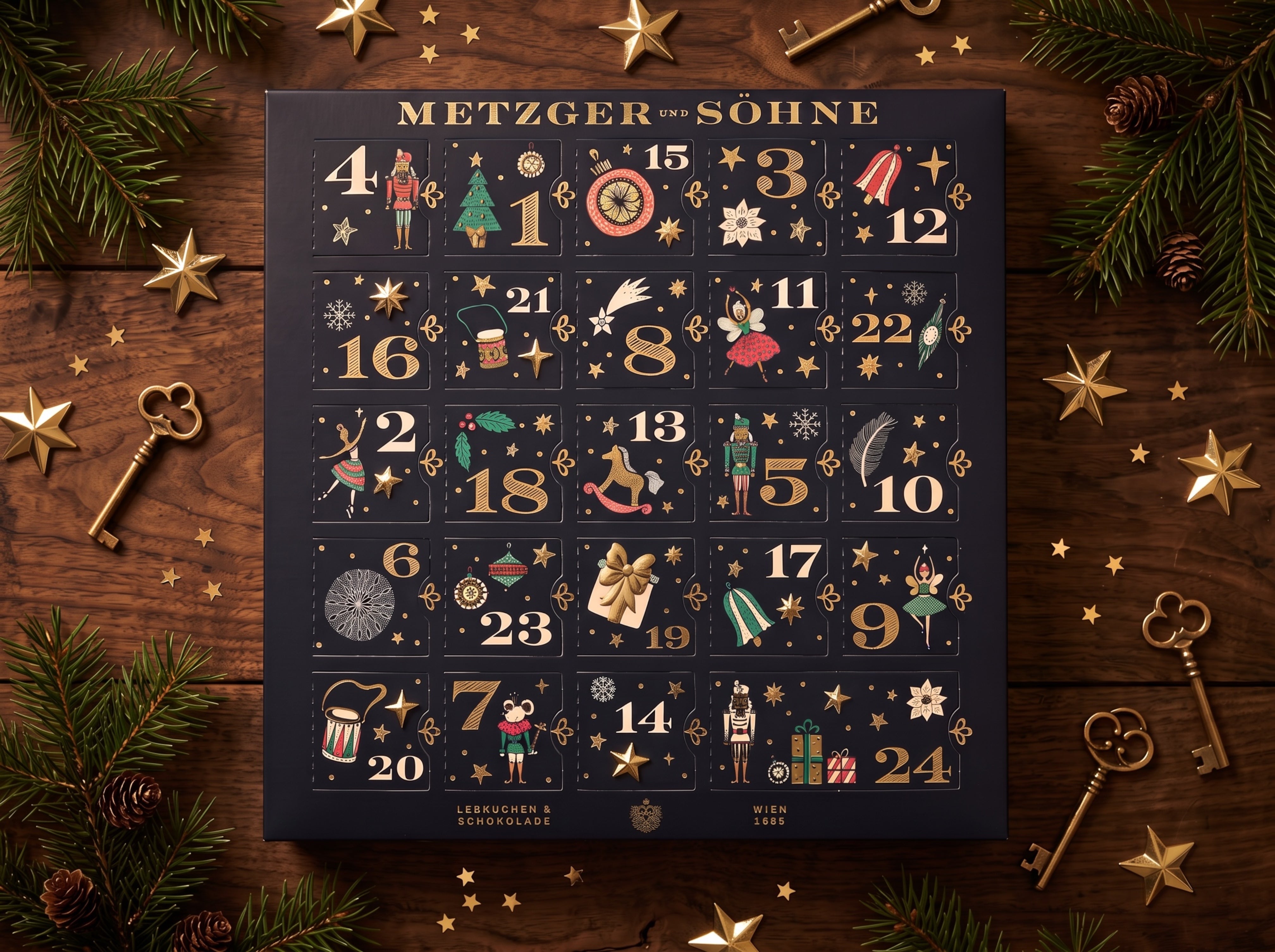 Adventkalender Nussknacker - Navy