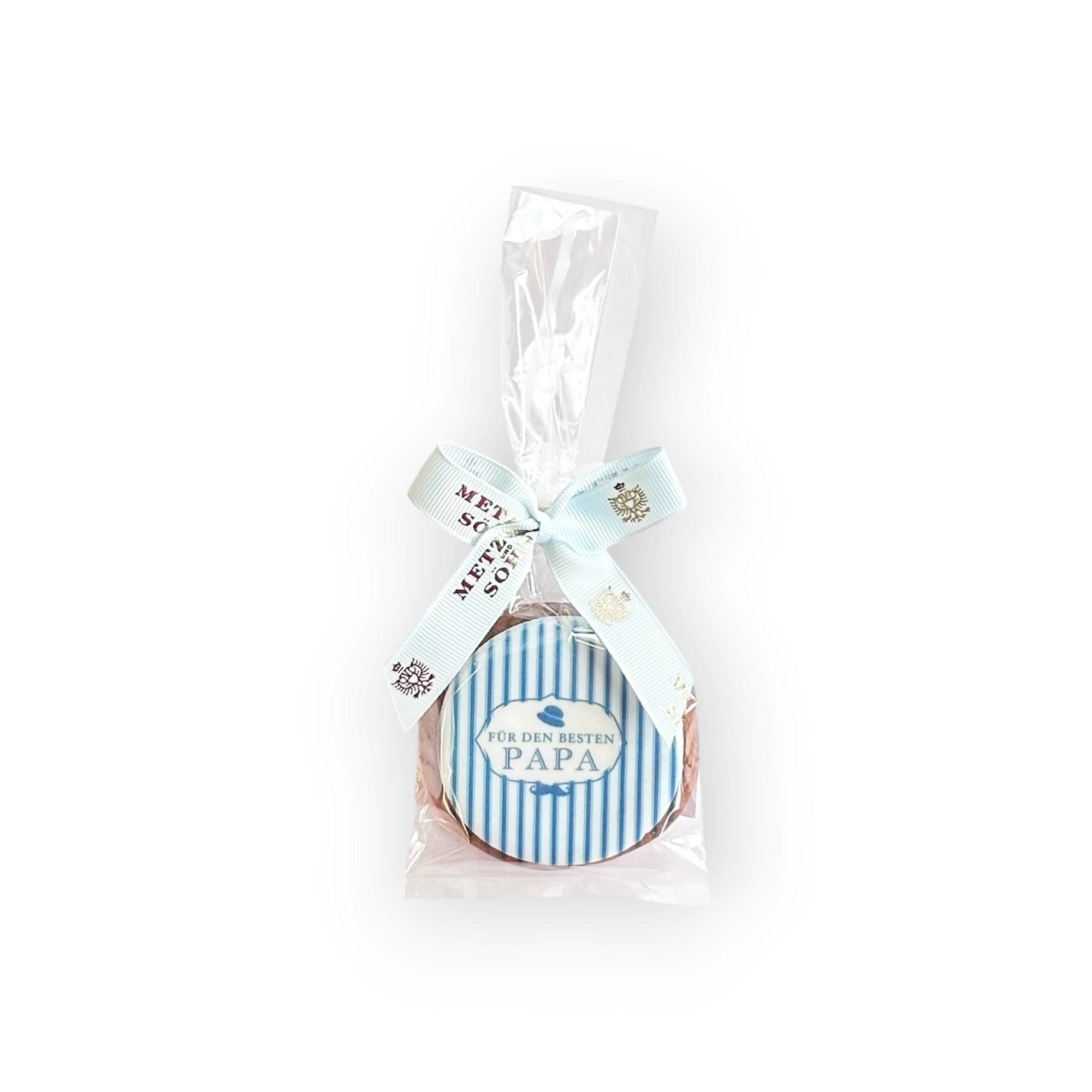 Besten Papa Lebkuchen rund 7cm Streifen
