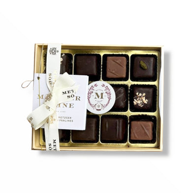 Lebkuchen Pralinen Schachtel - 12 Stück Gelb