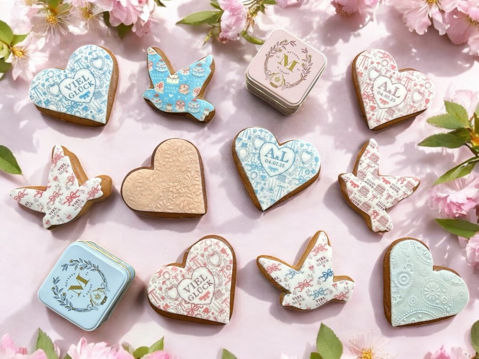 Alles Gute Taube Lebkuchen Torte