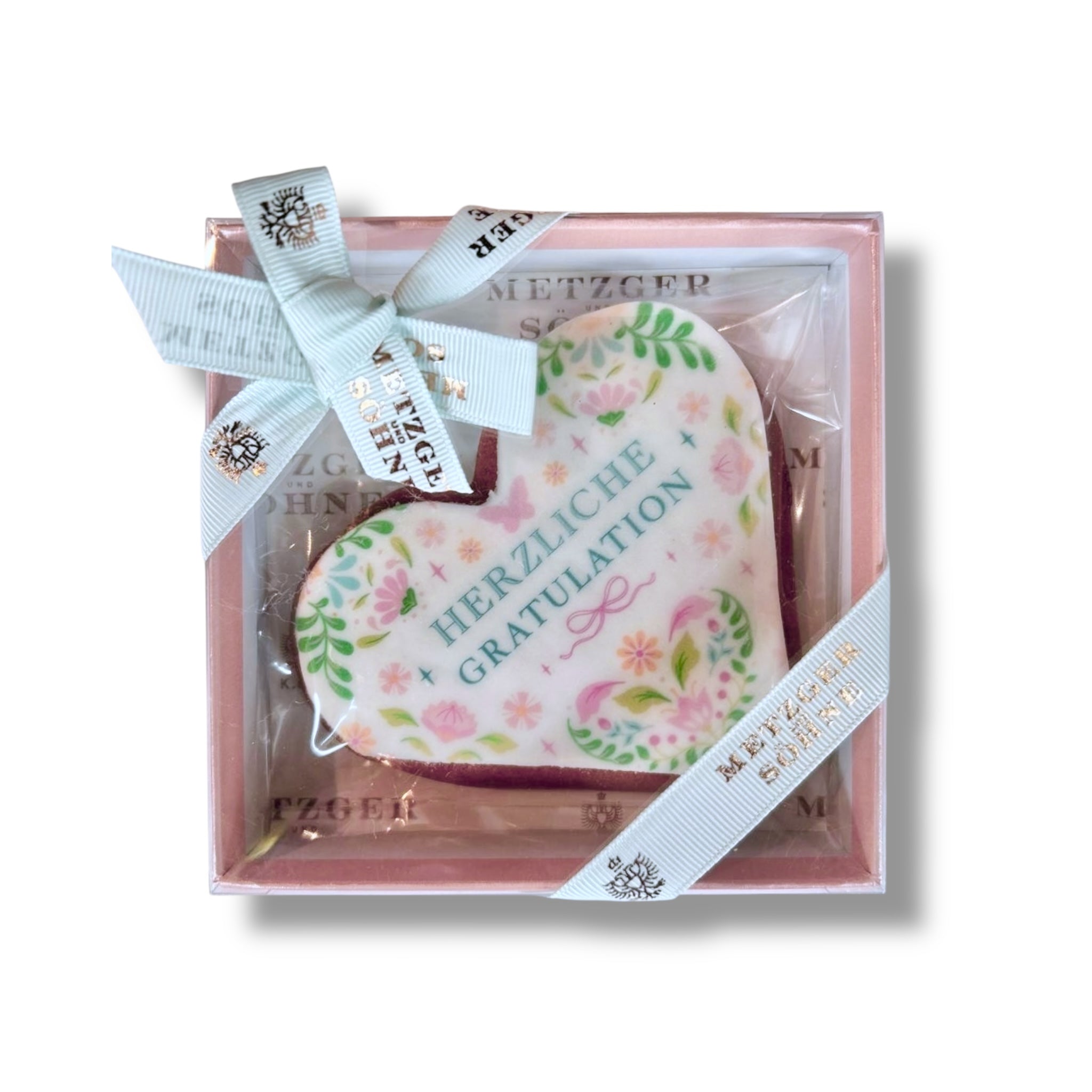 Herzliche Gratulation Lebkuchen Herz