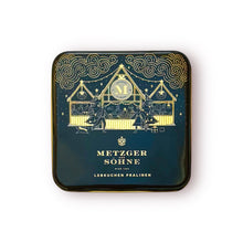 Laden Sie das Bild in den Galerie-Viewer, Maggiore Weihnachts Lebkuchen Pralinen Dose - Navy