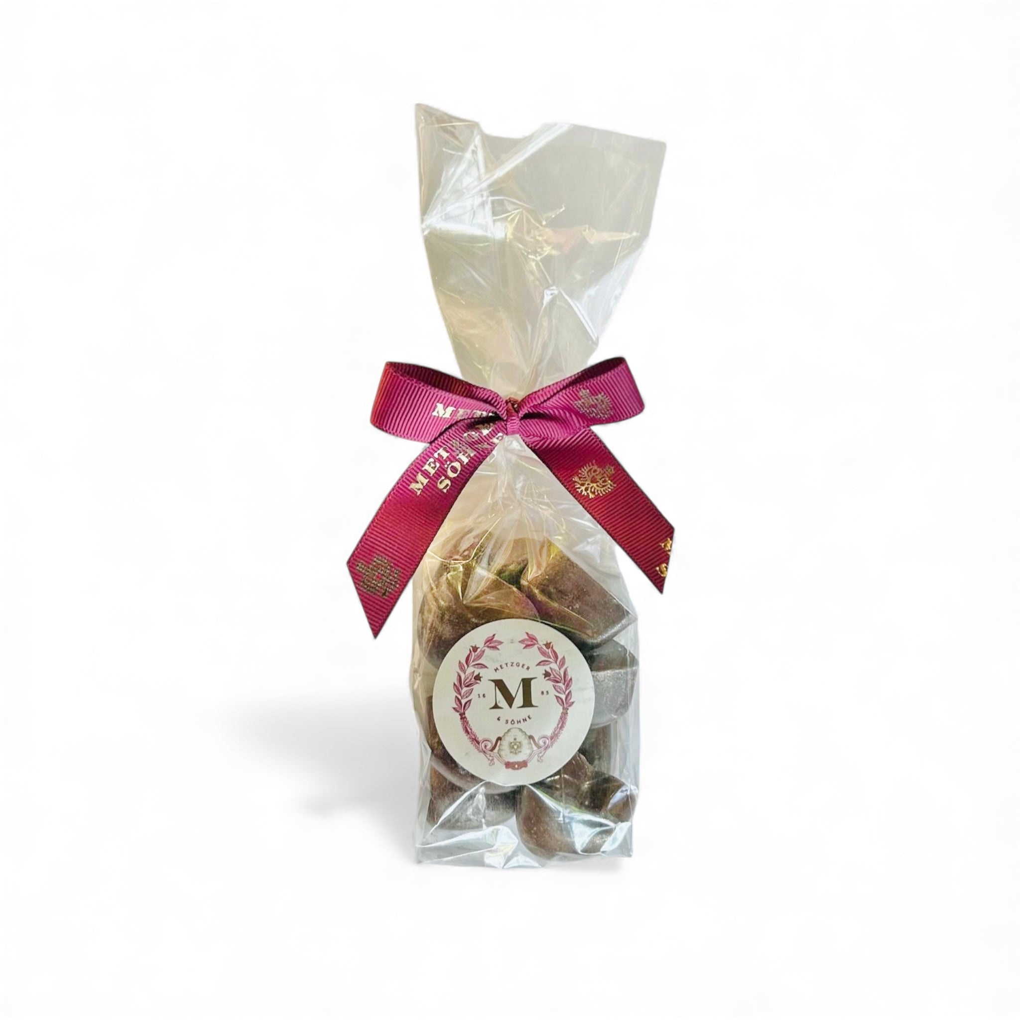 Dunkle Edel-Schokolade (60%) Herzen mit Haselnuessen