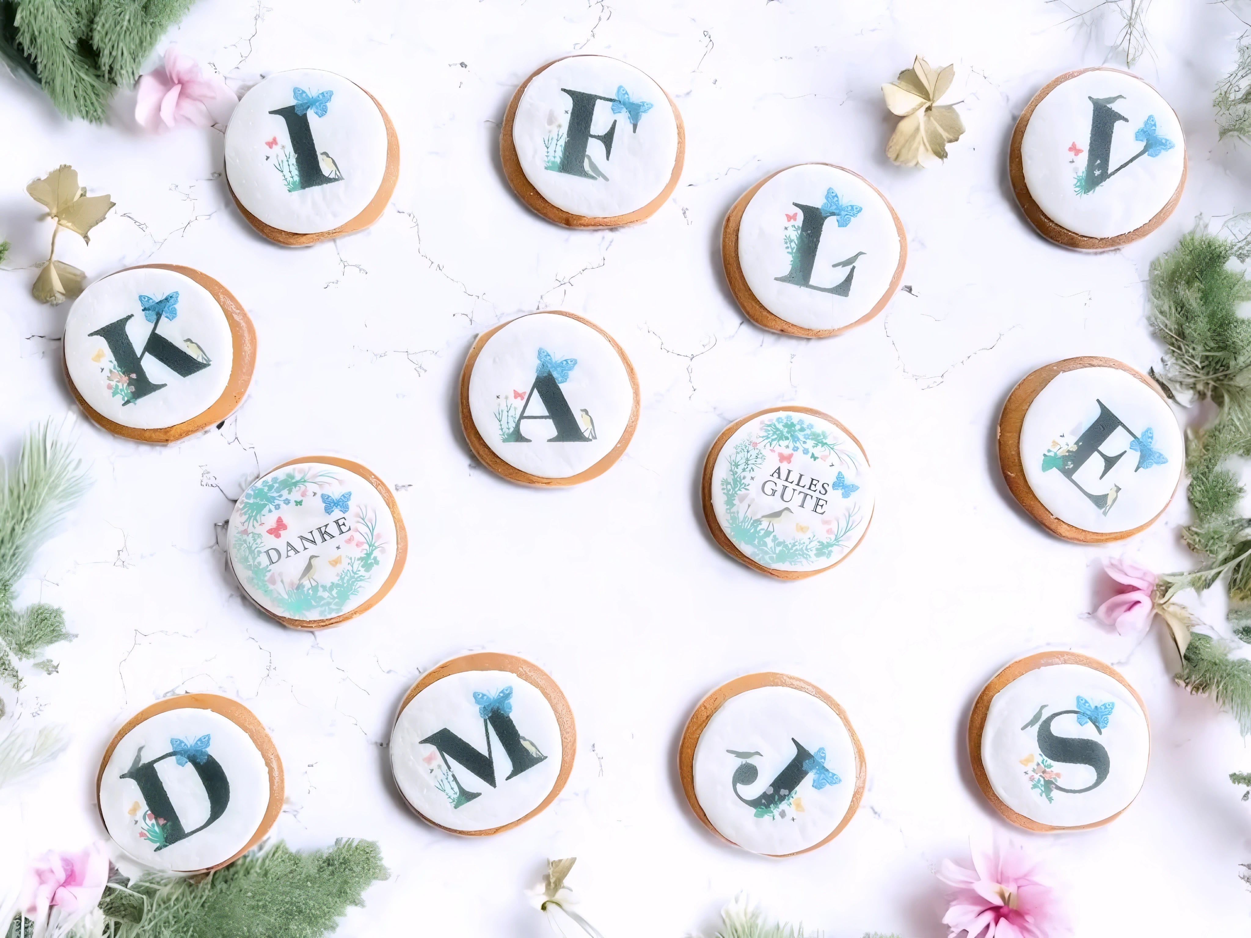 Buchstabe Lebkuchen Dukaten 7cm
