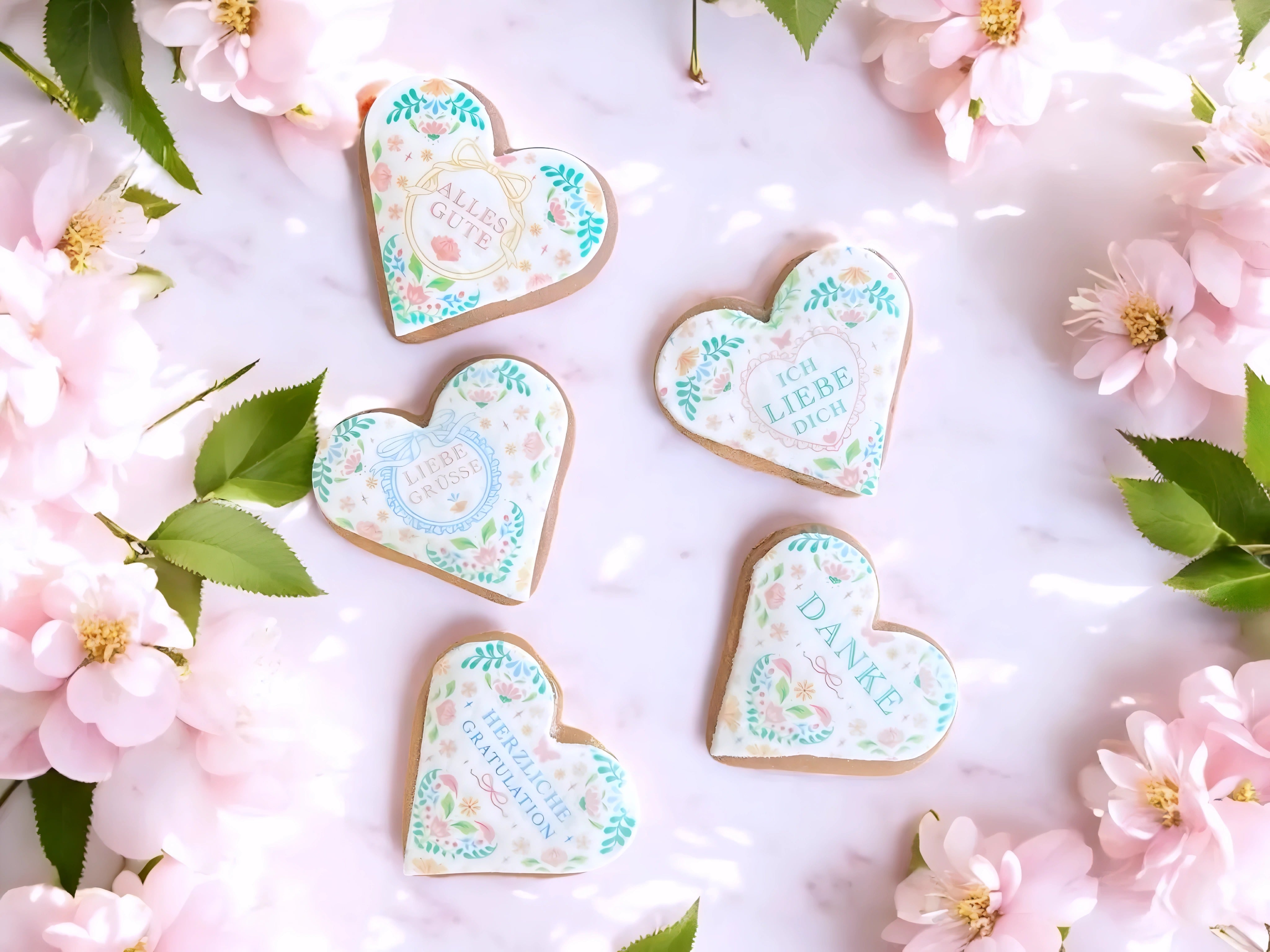 Liebe Grüsse Lebkuchen Herz