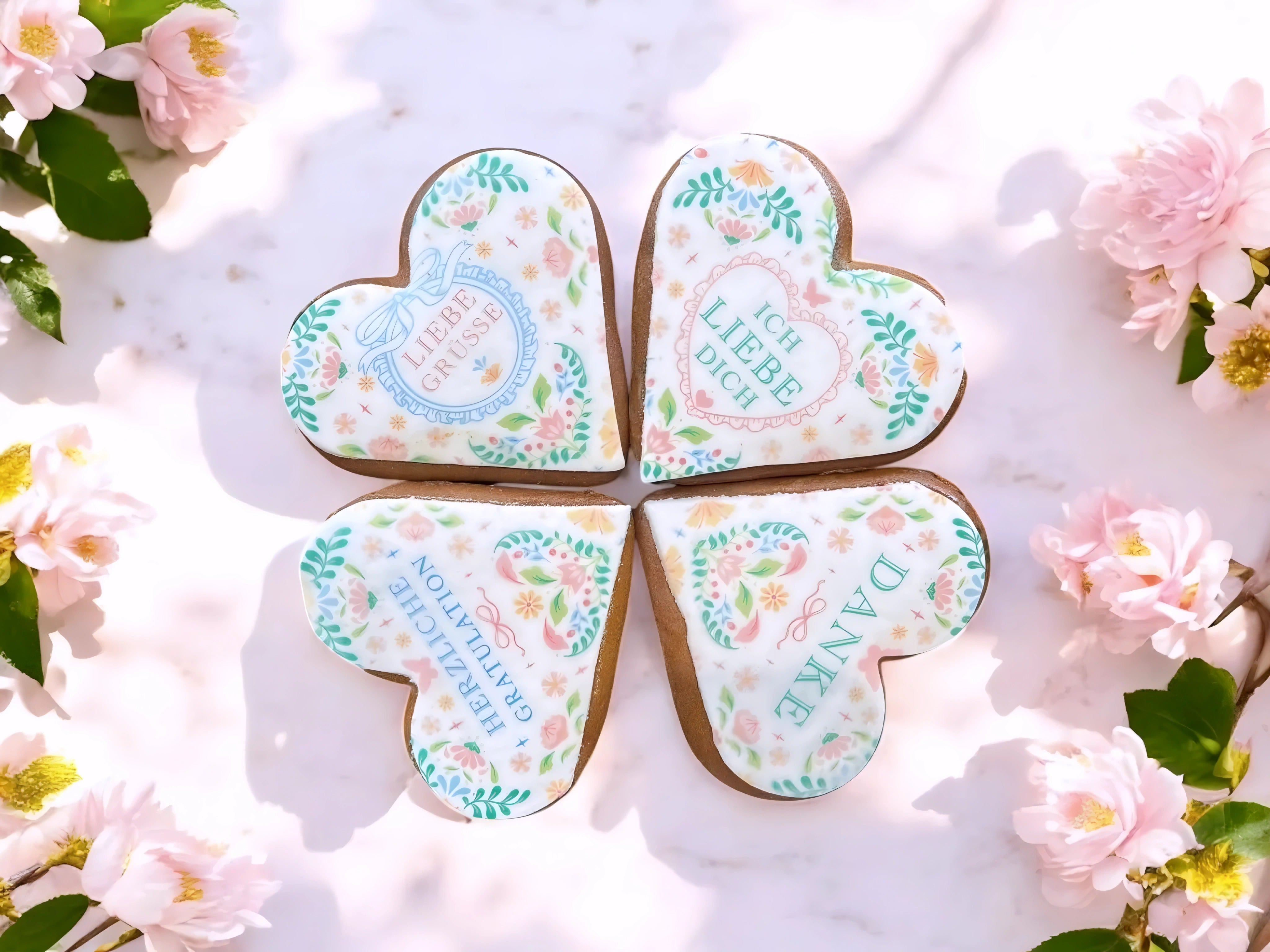 Liebe Grüsse Lebkuchen Herz