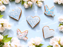 Laden Sie das Bild in den Galerie-Viewer, Viel Gluck Blau Lebkuchen Herz