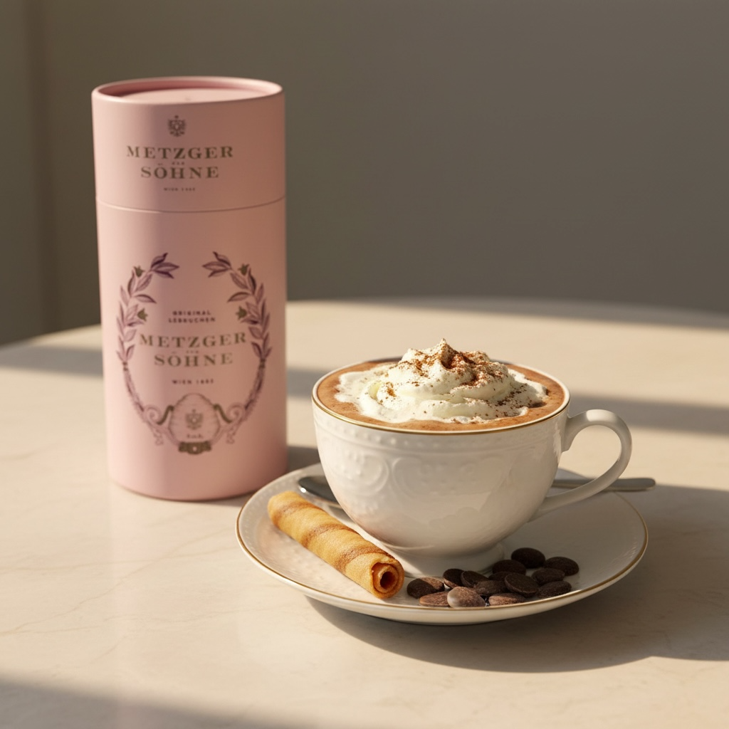 Trinkschokolade Zylinder Schachtel - Pink