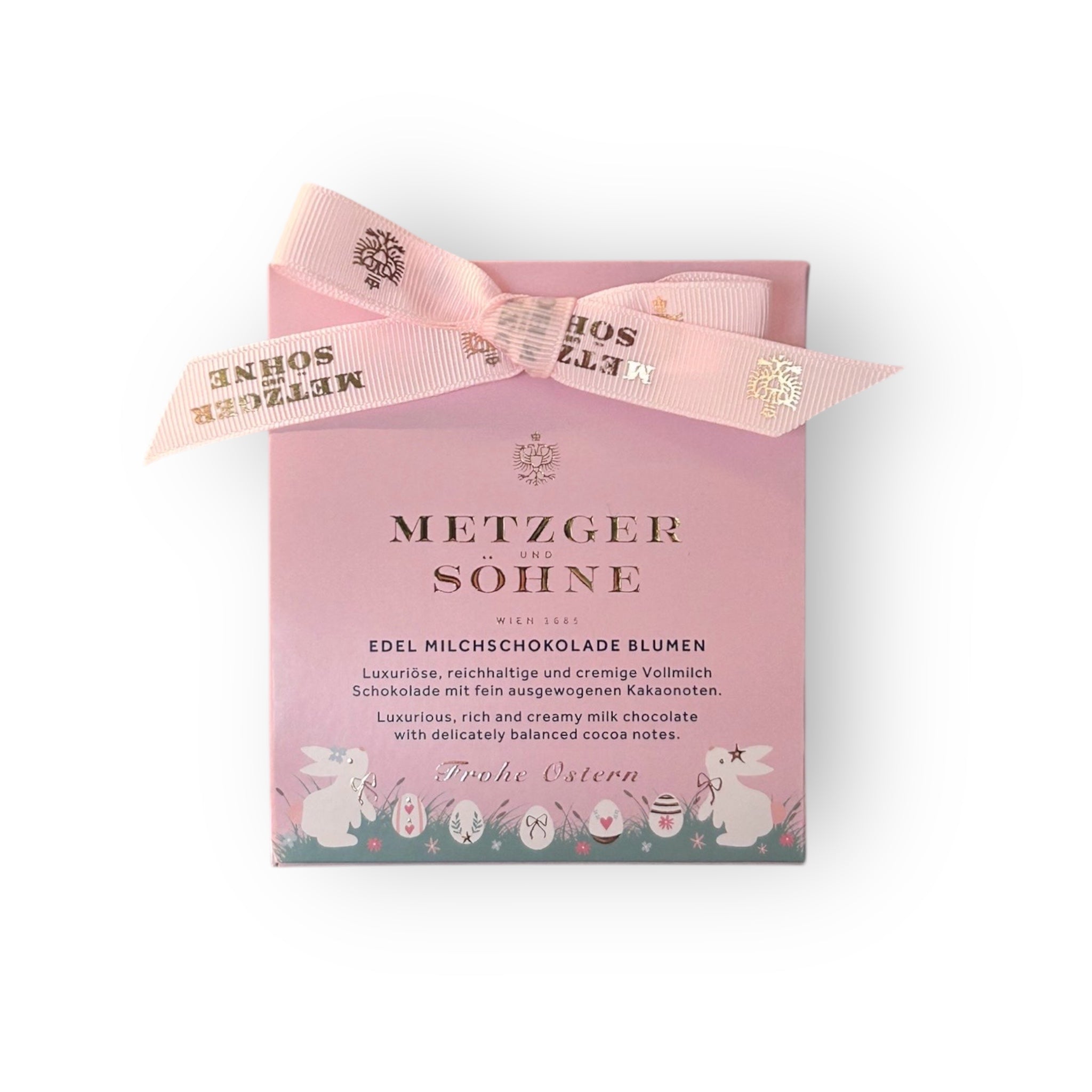 Rosa Oster Sackerl mit Milch Schokolade