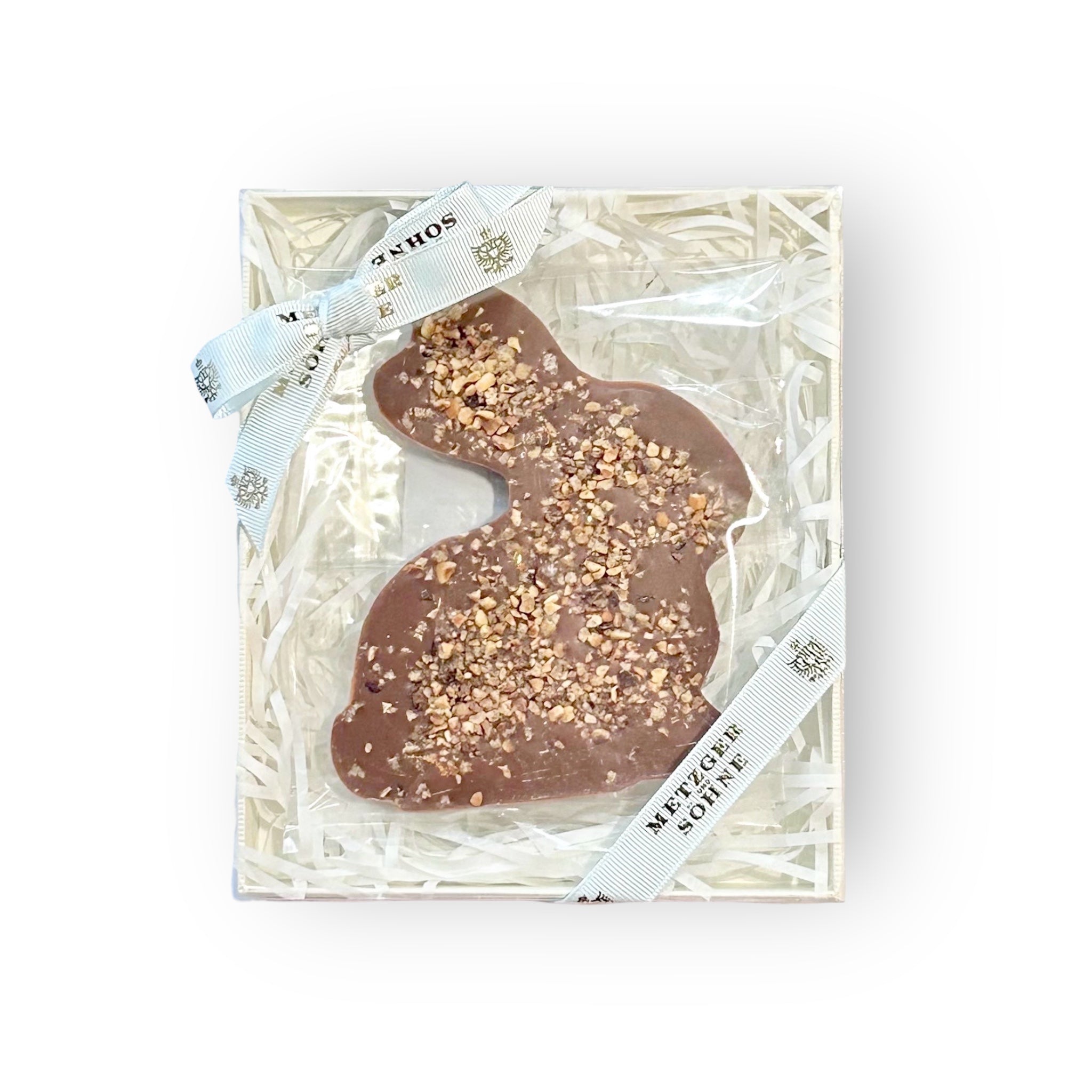 Schokolade Osterhase mit Haselnuss Korkant