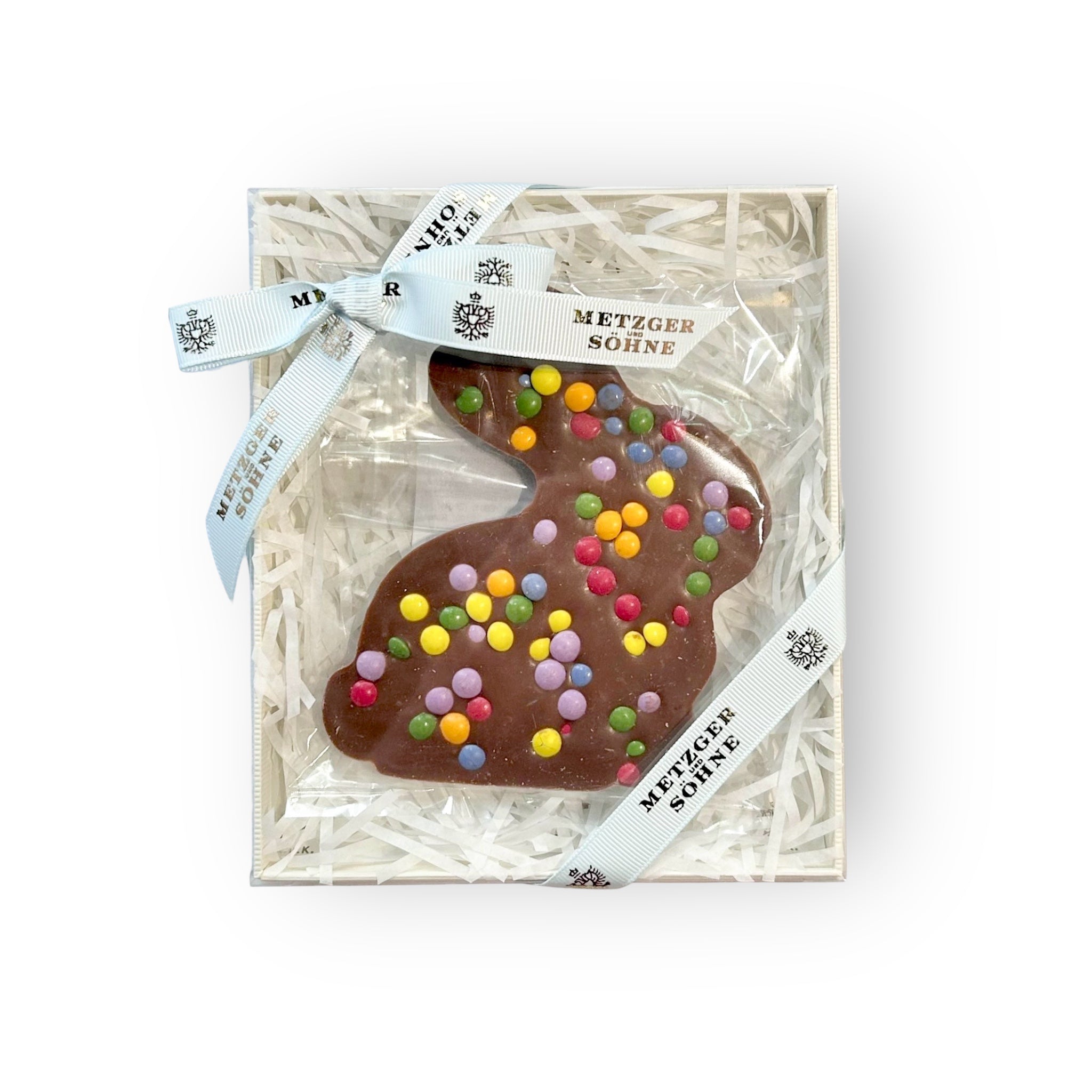 Schokolade Osterhase mit Mini Smarties