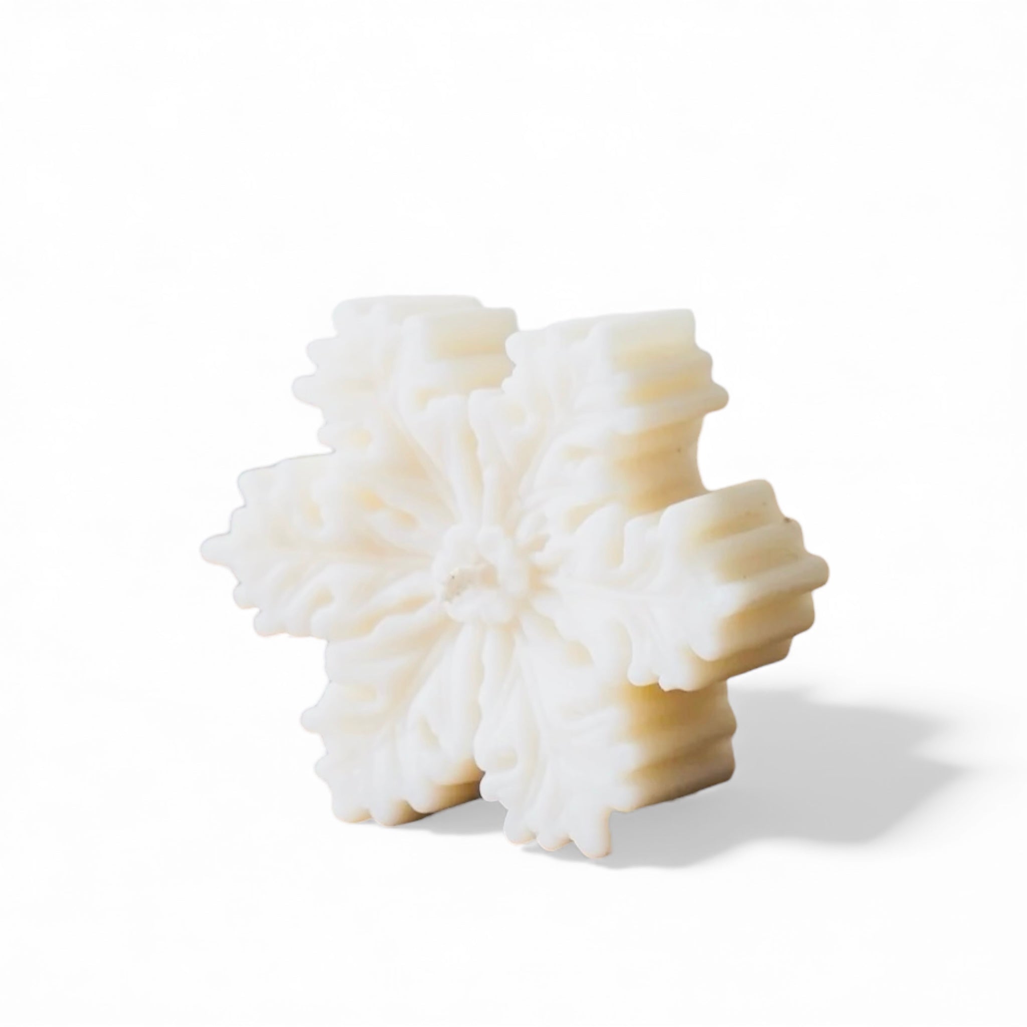 Sojawachs Kerze Schneeflocke 67x25