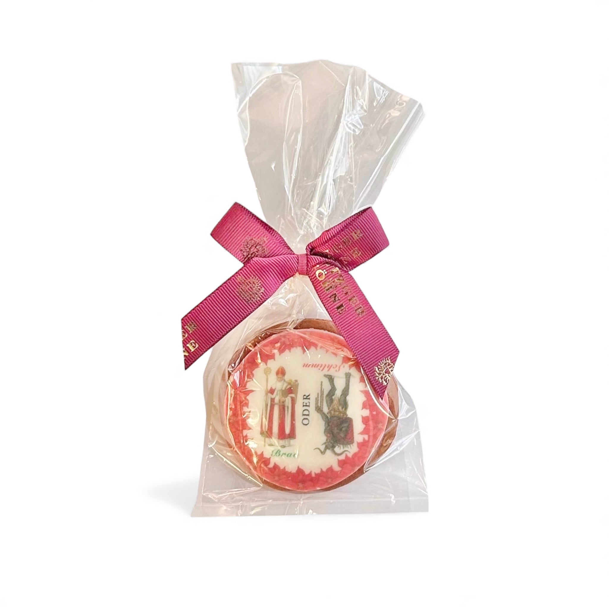 Nikolo oder Krampus Lebkuchen rund 7cm