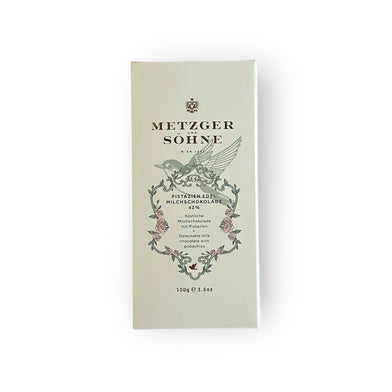 Edel Milchschokolade Tafel mit Pistazien