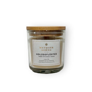 Sojawachs Duftkerze  Holzgeflüster 250g