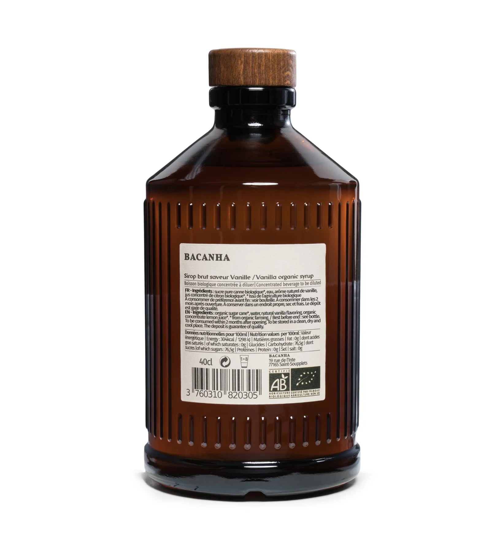 Bacanha Bio Sirup Vanille - AT Metzger & Söhne