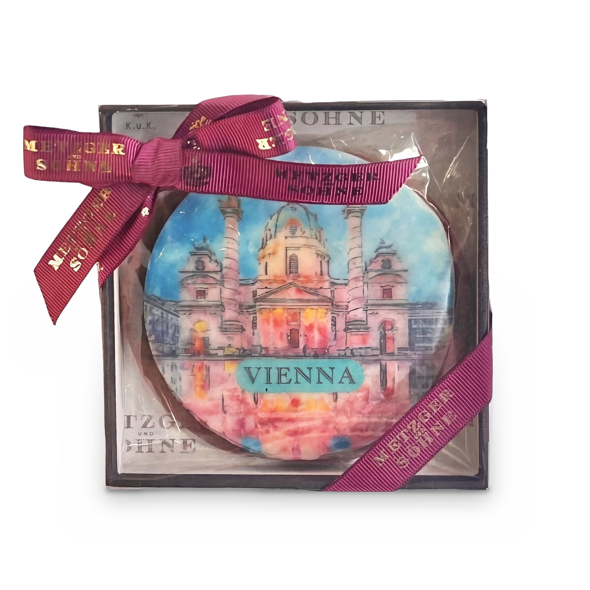 Karlskirche Wien Lebkuchen Scheibe 11cm - AT Metzger & Söhne