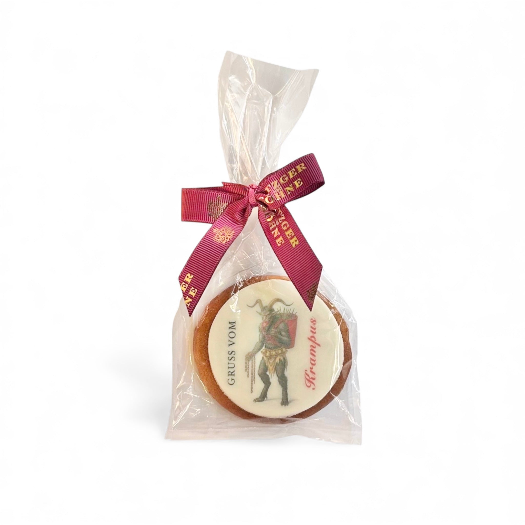 Krampus Lebkuchen rund 7cm - AT Metzger & Söhne