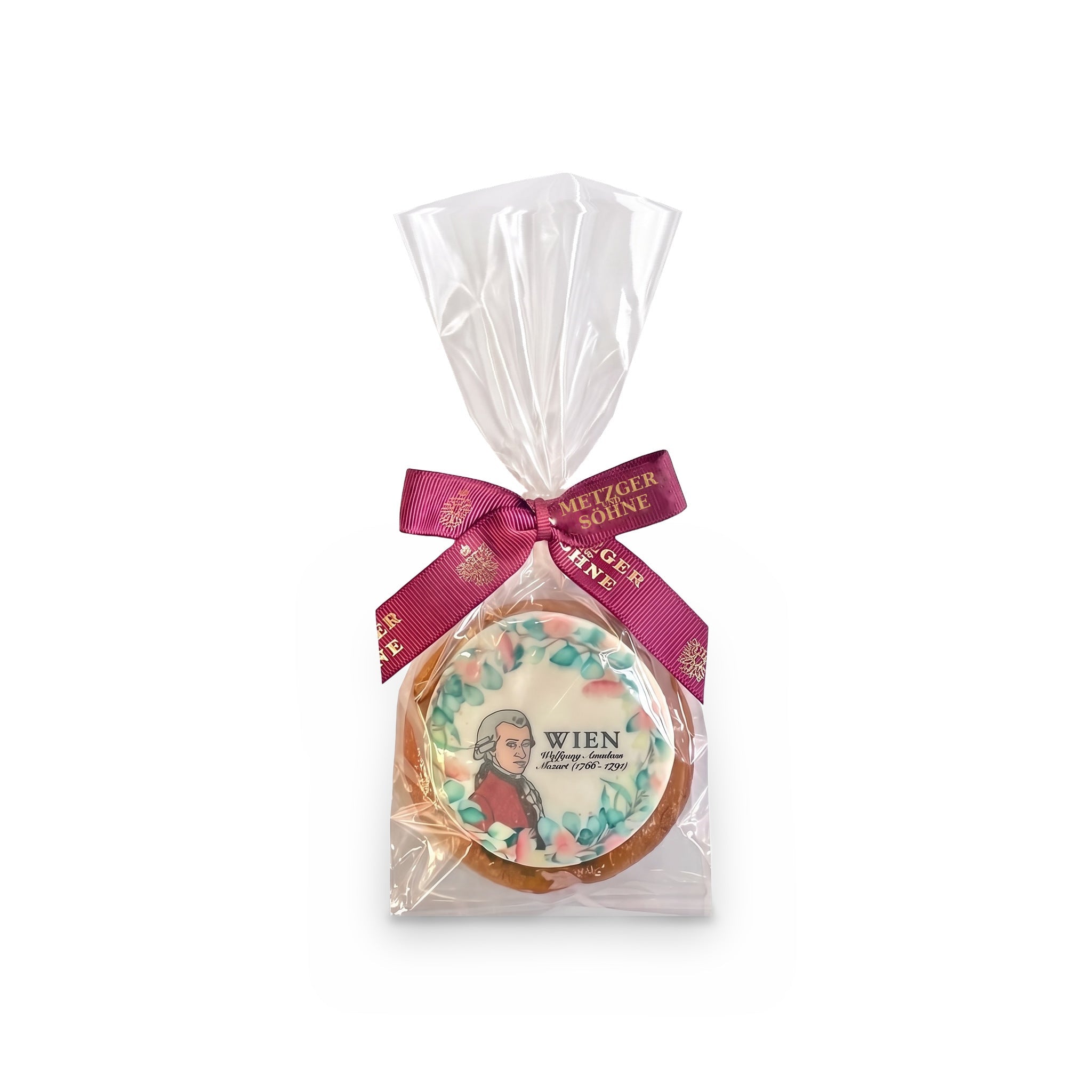 Mozart Lebkuchen Dukaten 7cm - AT Metzger & Söhne
