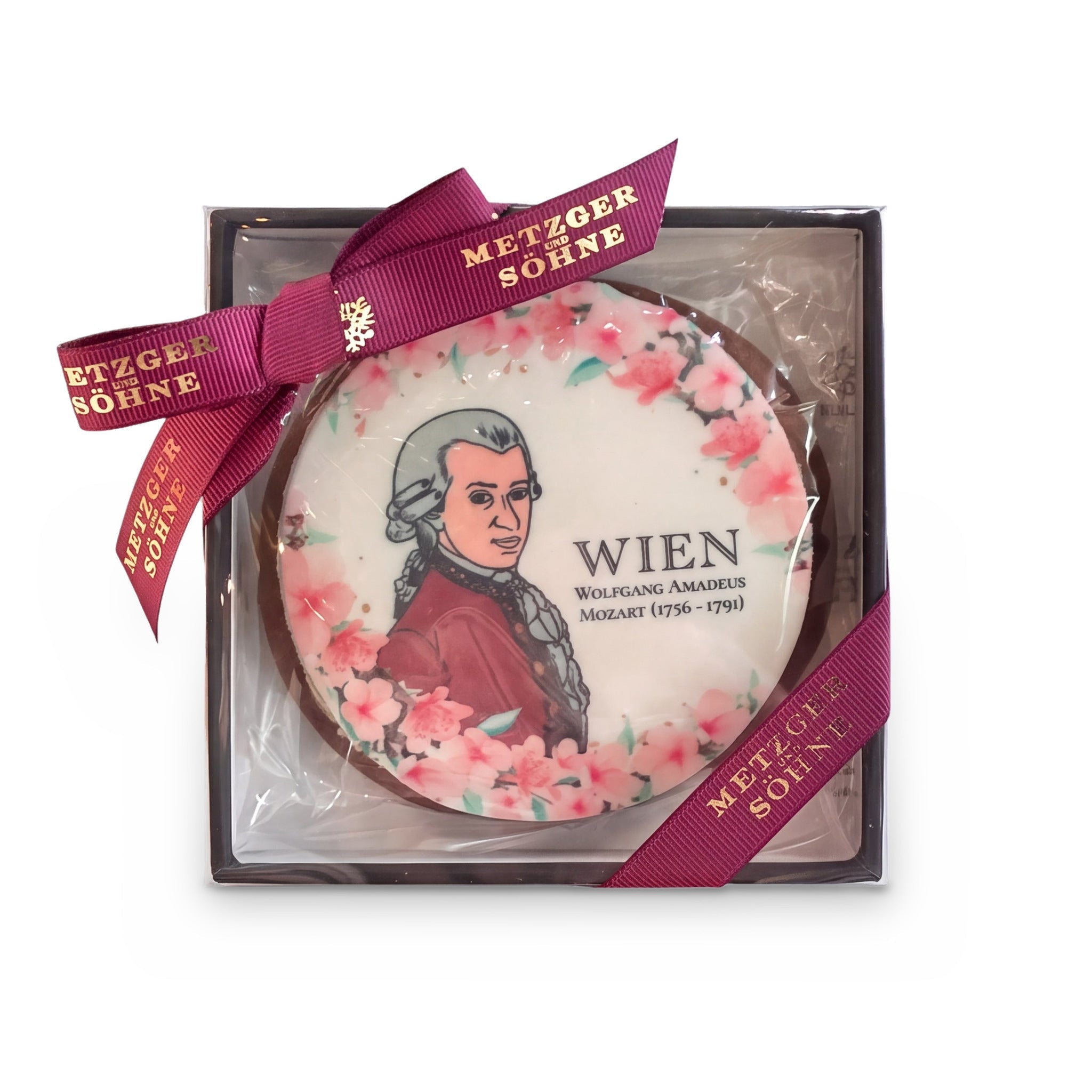 Mozart Wien Lebkuchen Scheibe 11cm - AT Metzger & Söhne