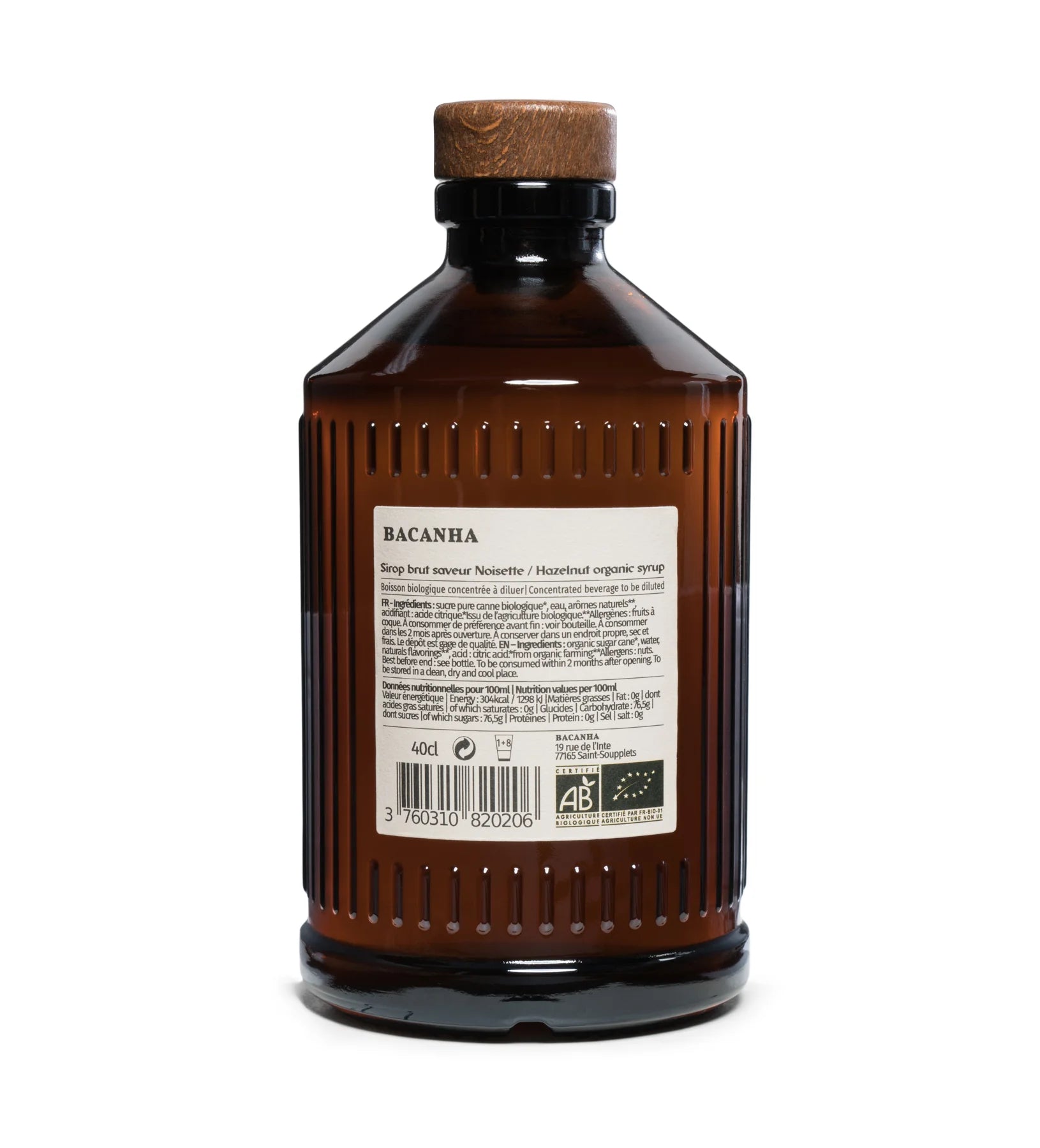 Bacanha Bio Sirup Haselnuss