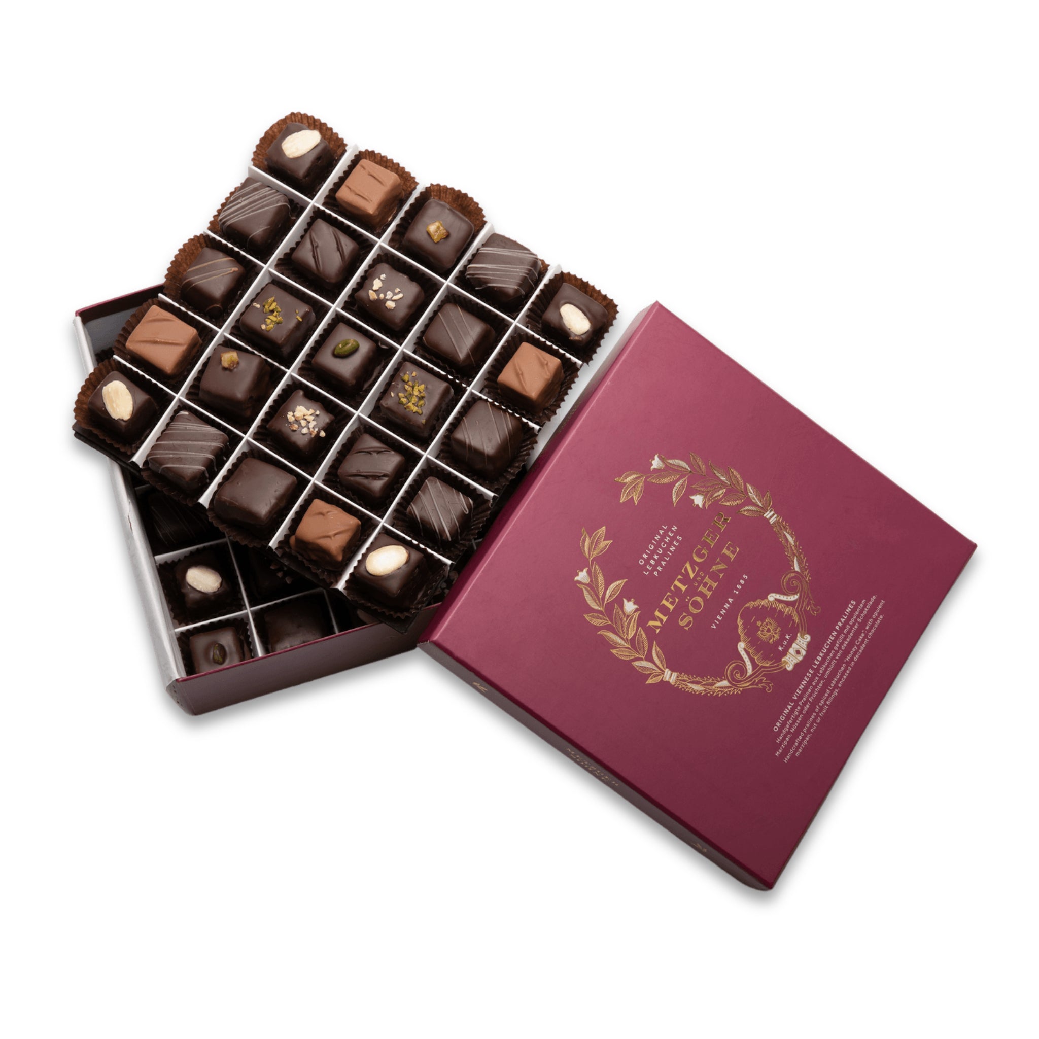 Maxima Lebkuchen Pralinen Schachtel - Rot Maxima Lebkuchen Pralinen Schachtel - Rot