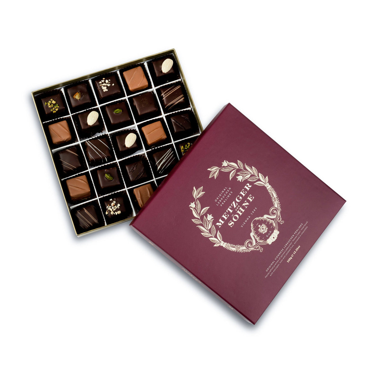 Grande Lebkuchen Pralinen Schachtel - Rot - AT Metzger & Söhne