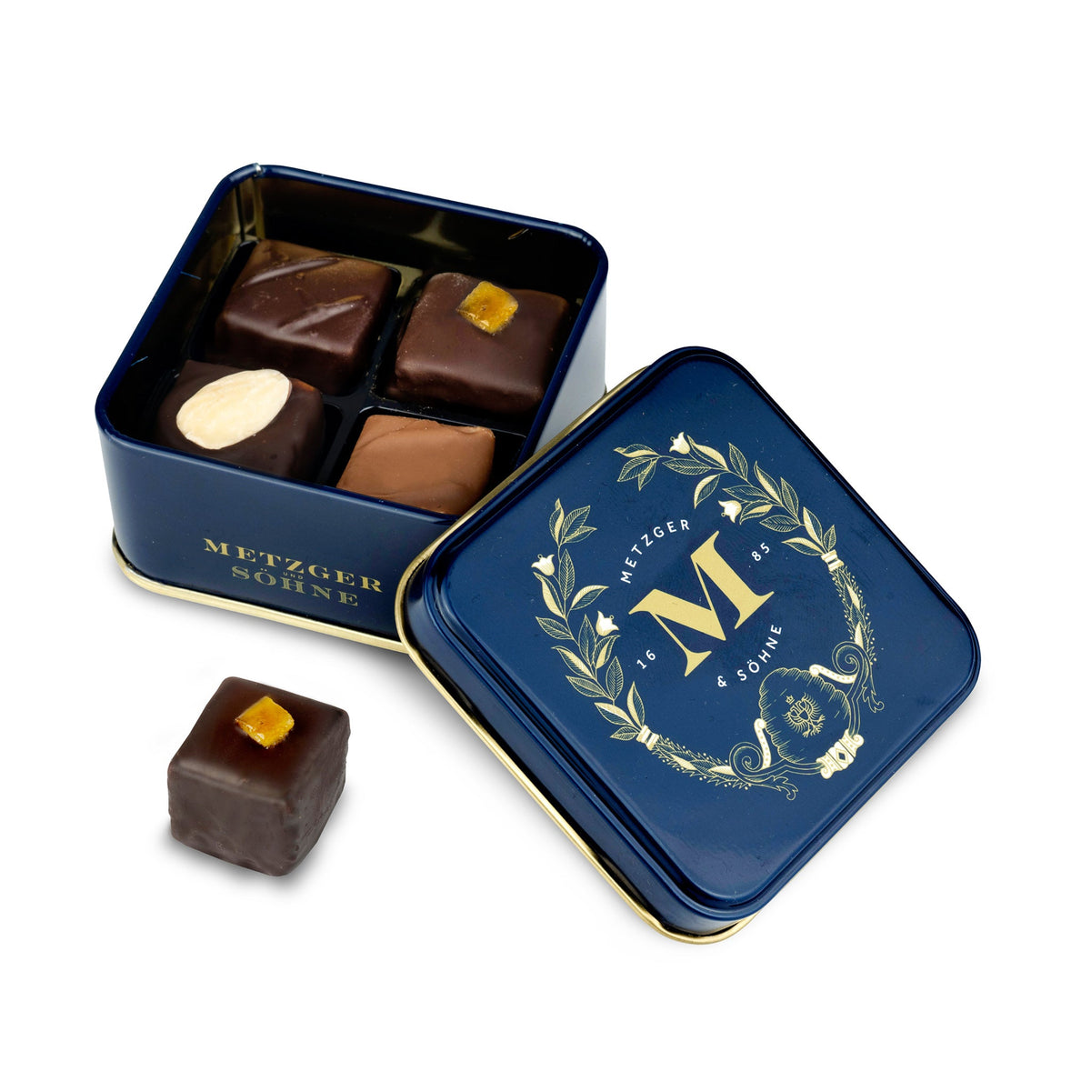 Petit Lebkuchen Pralinen Dose - Navy - AT Metzger & Söhne