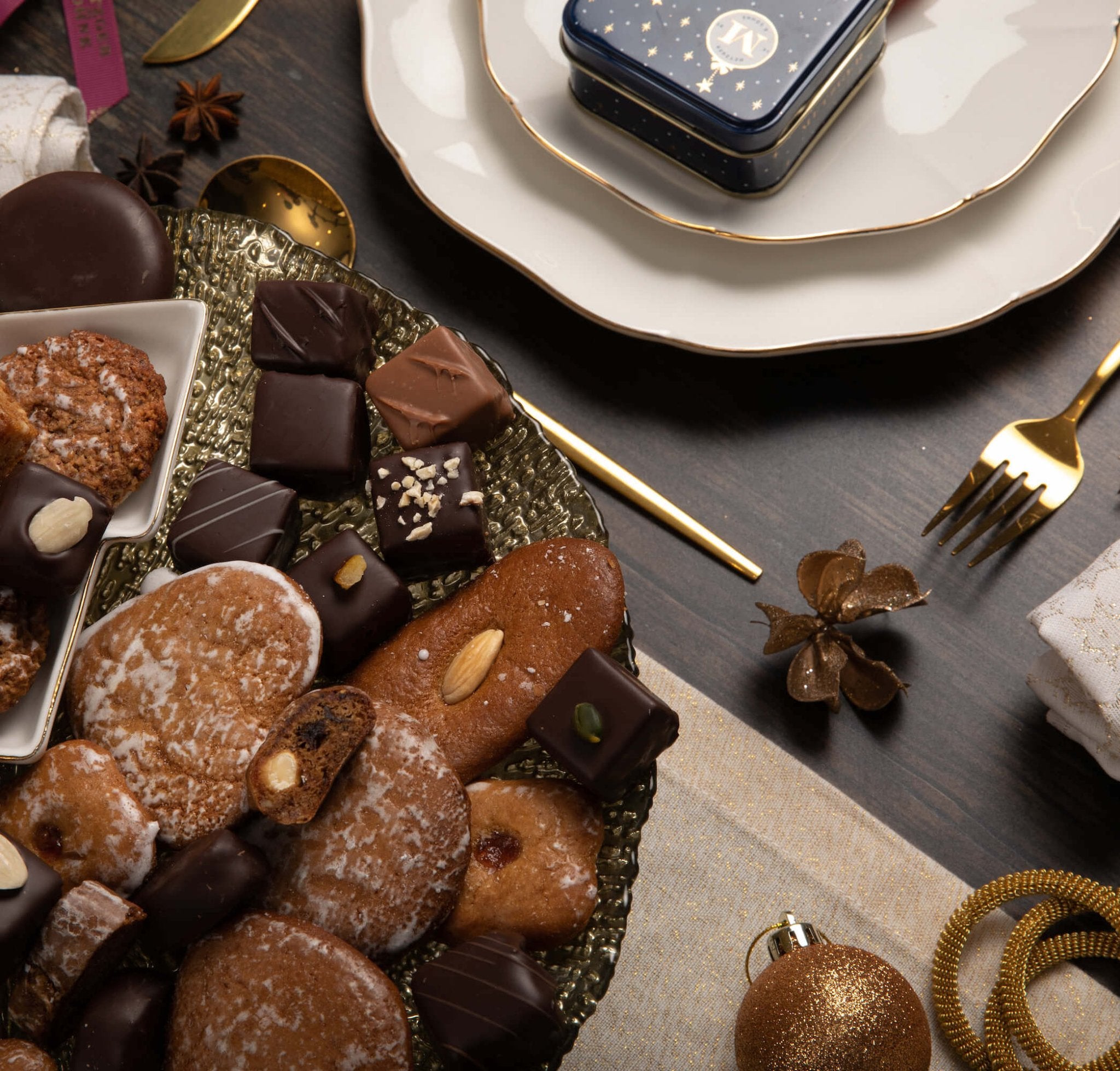 Piccola Lebkuchen Sortiment Dose - Navy - AT Metzger & Söhne