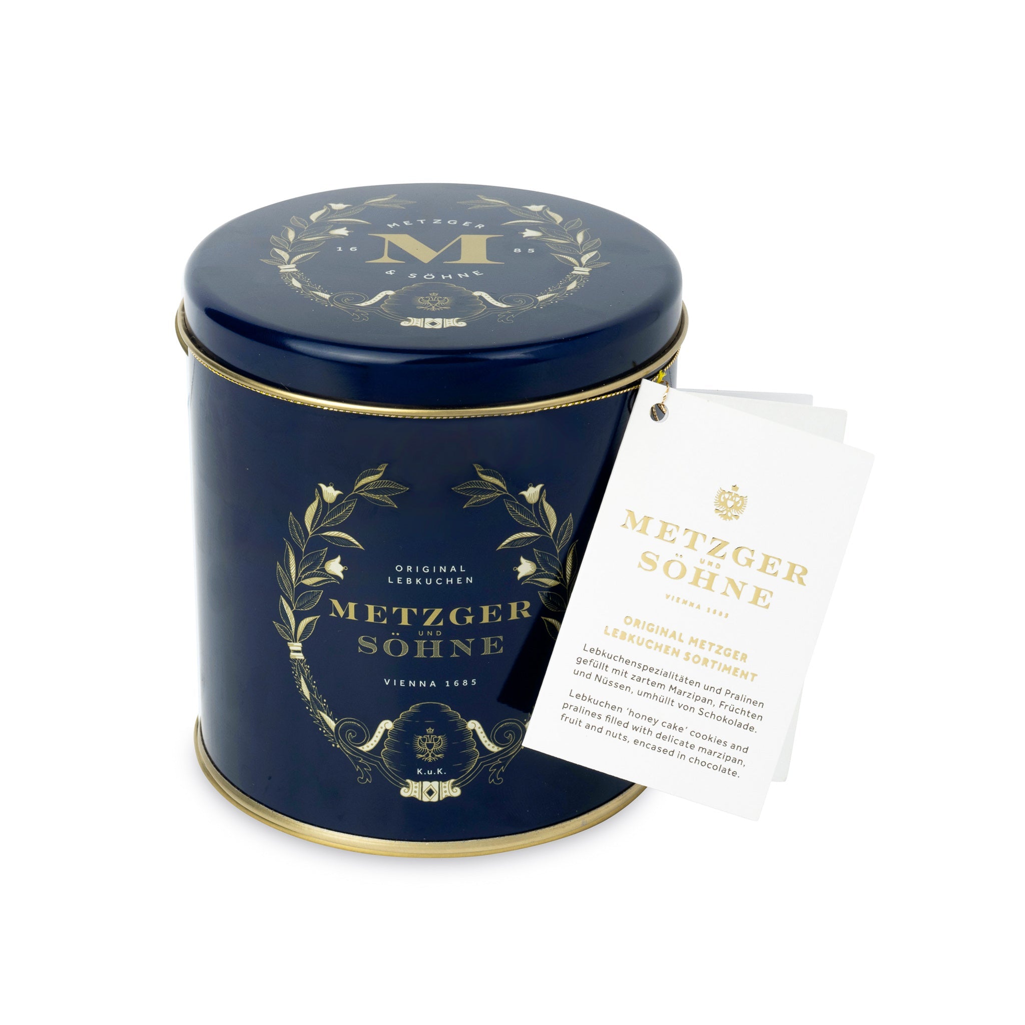 Piccola Lebkuchen Sortiment Dose - Navy - AT Metzger & Söhne